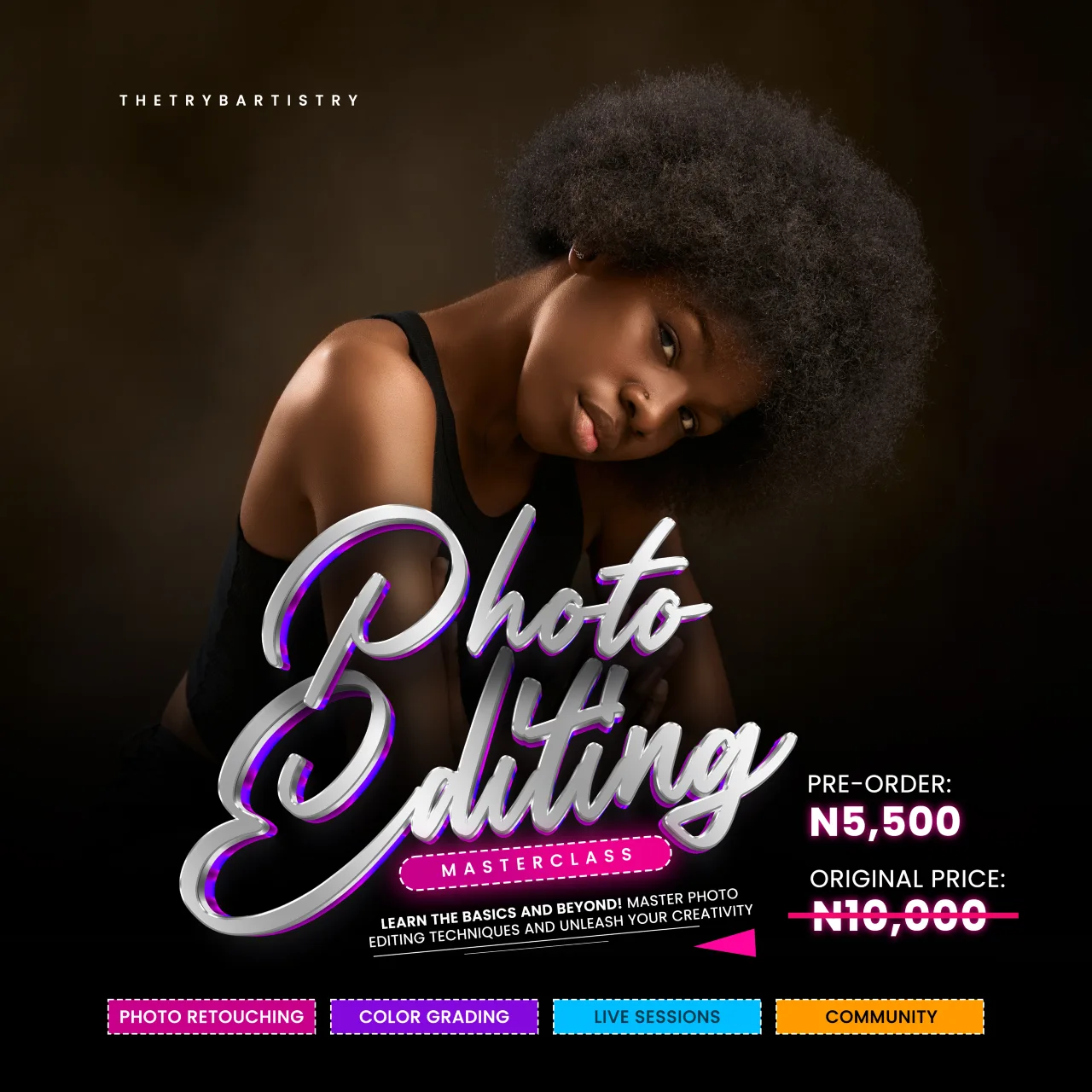 Photo Editing Course Flyer 1