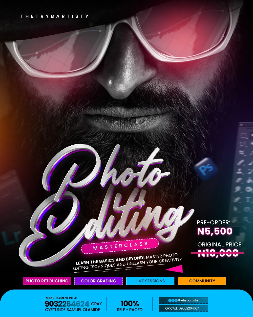 Photo Editing Course Flyer 2