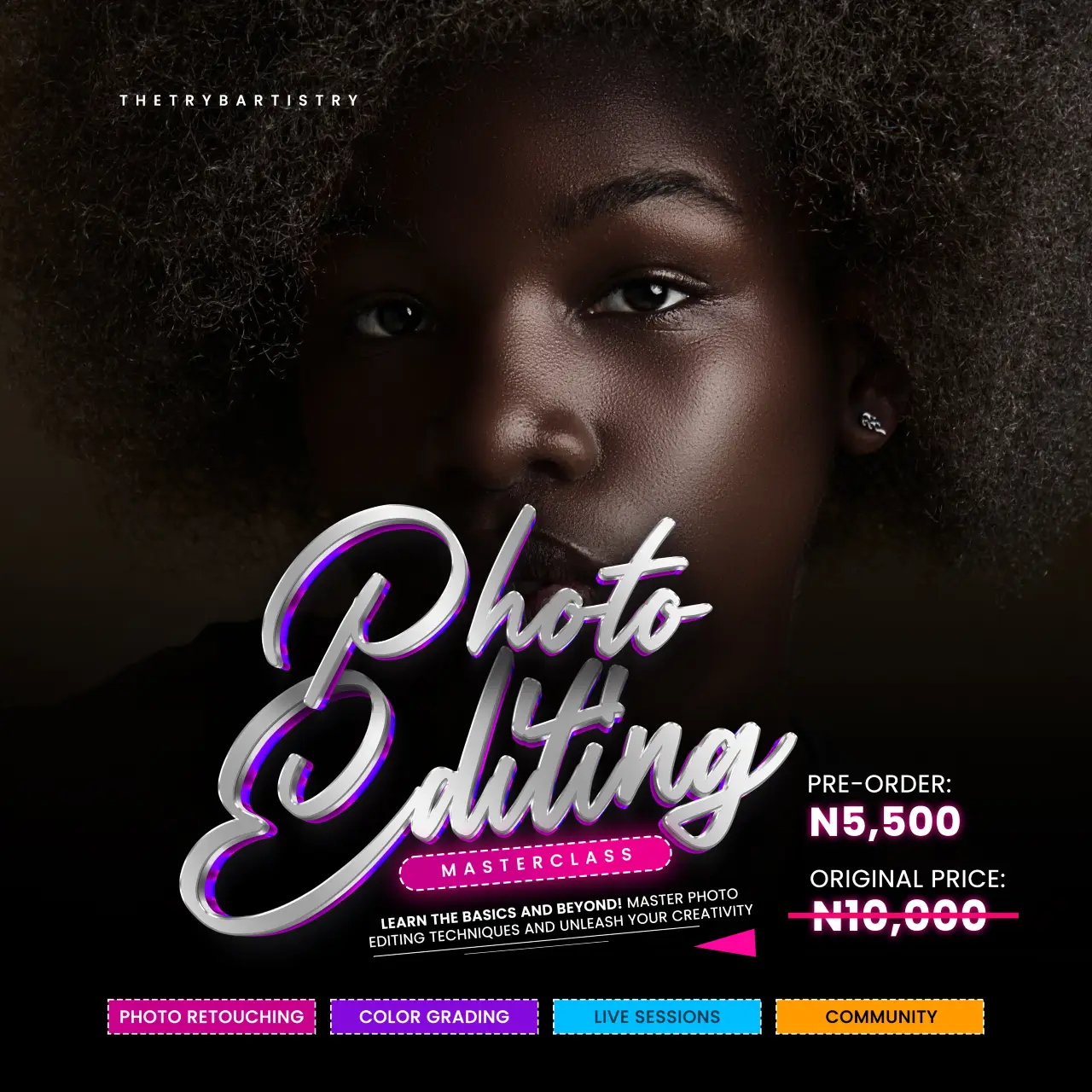 Photo Editing Course Flyer 3